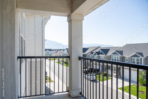 Bright sky third floor balcony