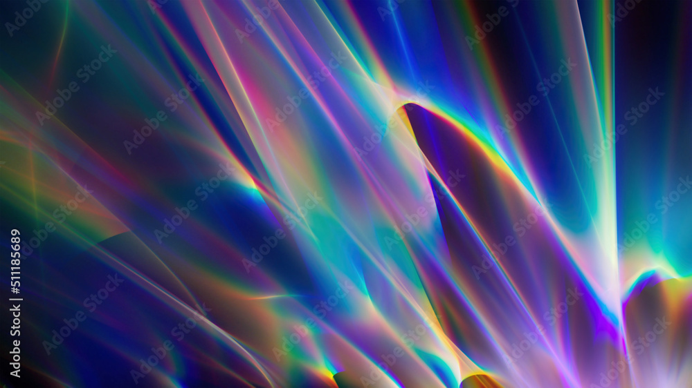 3d rendering, abstract caustic background. Photographic overlay effect