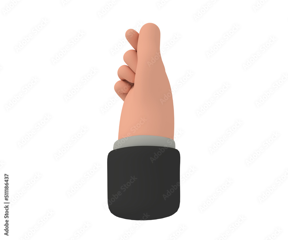 3d illustration of cartoon hand making korean love sign gesture 3d illustration of cartoon hand making korean love sign gesture