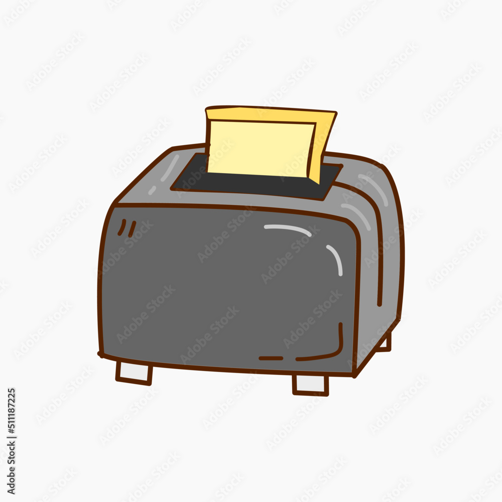 Toaster doodle vector illustration Toaster doodle vector illustration