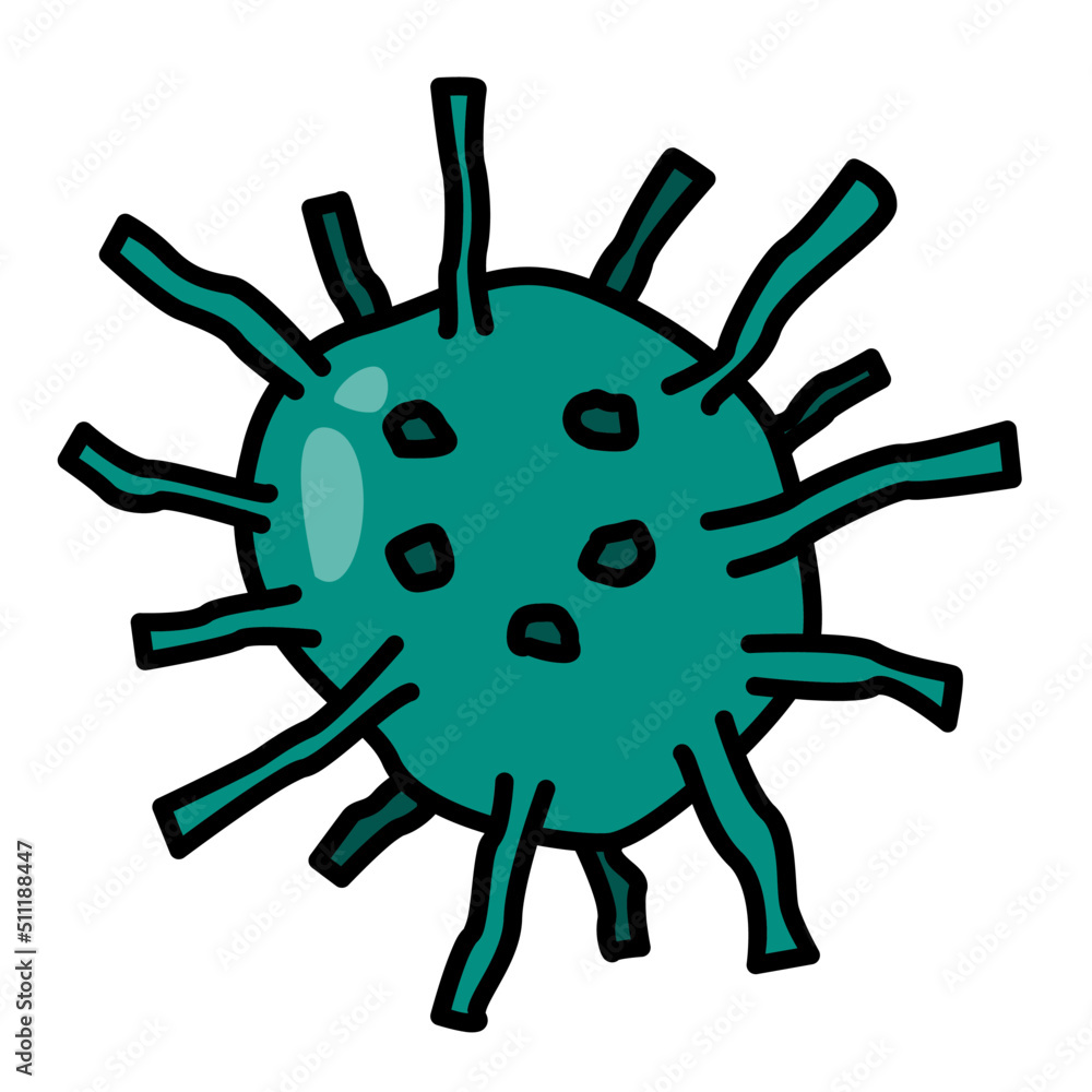 Vector virus doodle illustration Vector virus doodle illustration