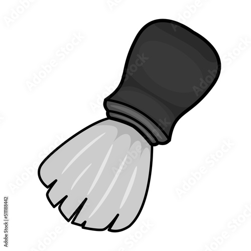 Barbershop soap brush vector illustration