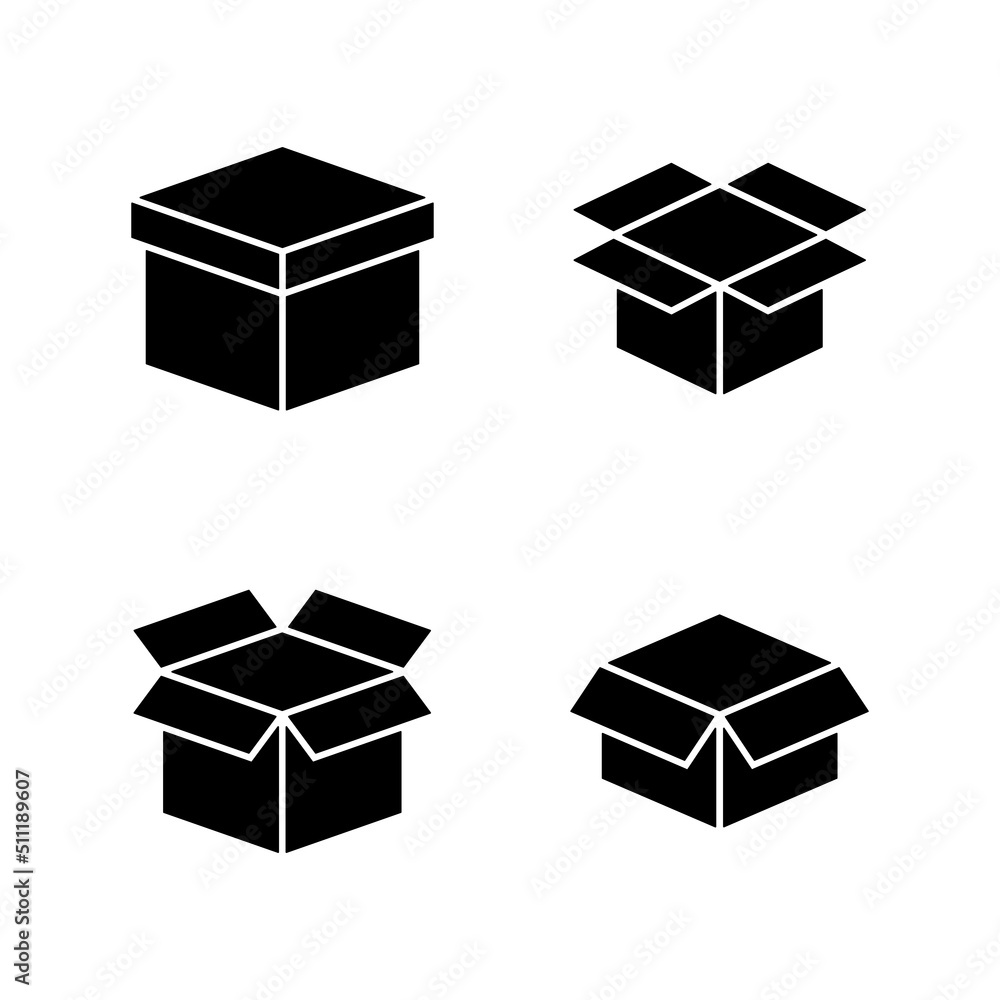 Box icon vector. box sign and symbol, parcel, package Box icon vector. box sign and symbol, parcel, package