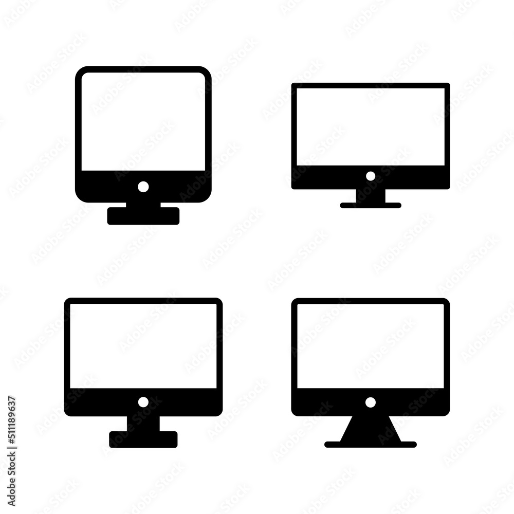 Computer icon vector. computer monitor sign and symbol Computer icon vector. computer monitor sign and symbol