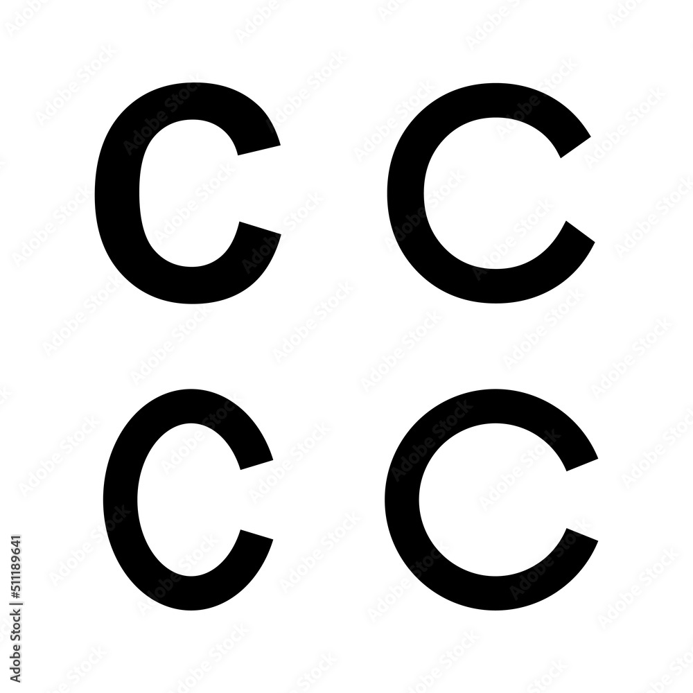 Copyright icon vector. copyright sign and symbol Copyright icon vector. copyright sign and symbol