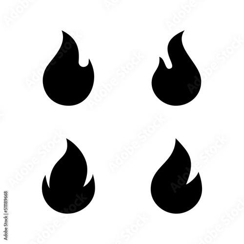 Leinwand Poster Fire icon vector. fire sign and symbol