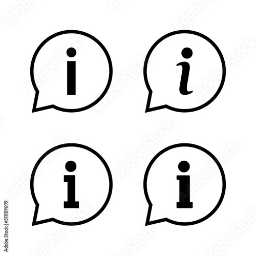 Info sign icon vector. about us sign and symbol. Faq icon