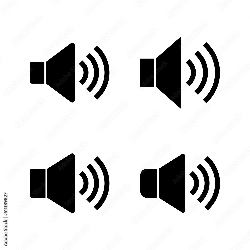 Speaker icon vector. volume sign and symbol. loudspeaker icon. sound symbol Speaker icon vector. volume sign and symbol. loudspeaker icon. sound symbol