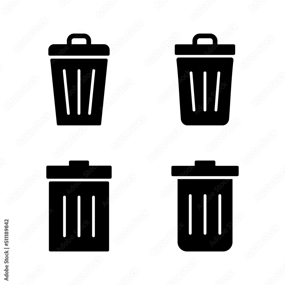 Trash icon vector. trash can icon. delete sign and symbol. Trash icon vector. trash can icon. delete sign and symbol.