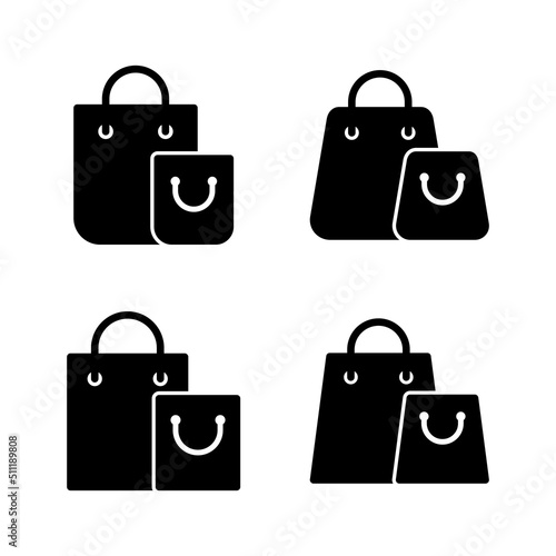 Shopping bag icon vector. shopping sign and symbol