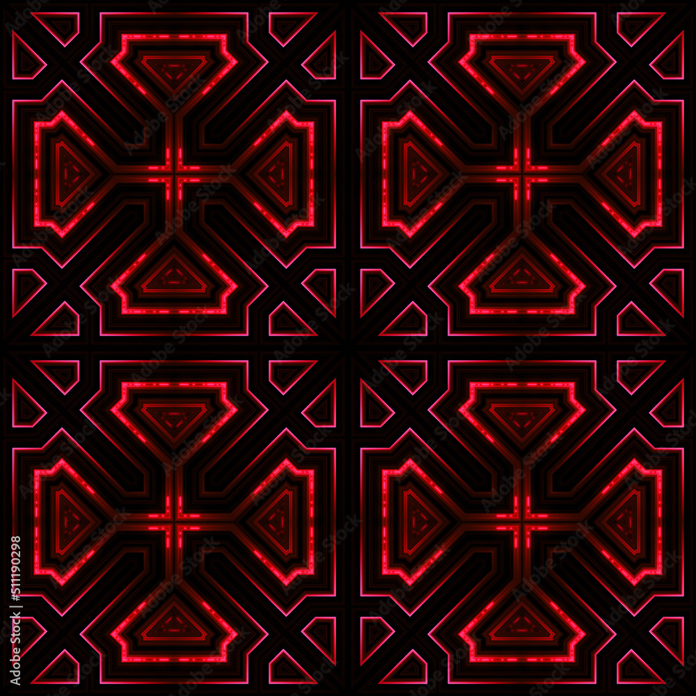 Neon Motion Geometric Abstract Seamless Pattern Background Neon Motion Geometric Abstract Seamless Pattern Background