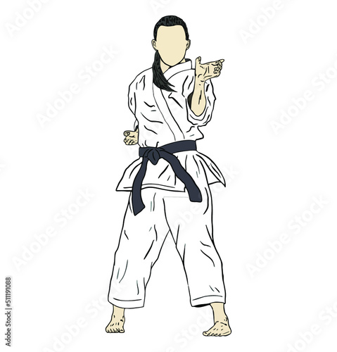 taekwondo vector icon logo illustration photo