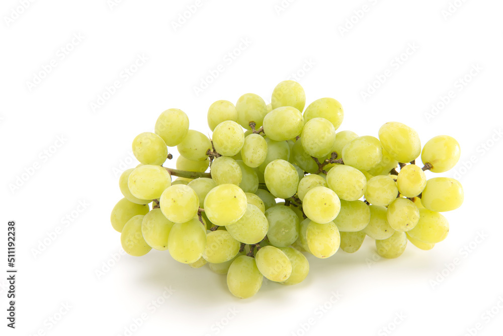 Green grape isolated on white background Green grape isolated on white background