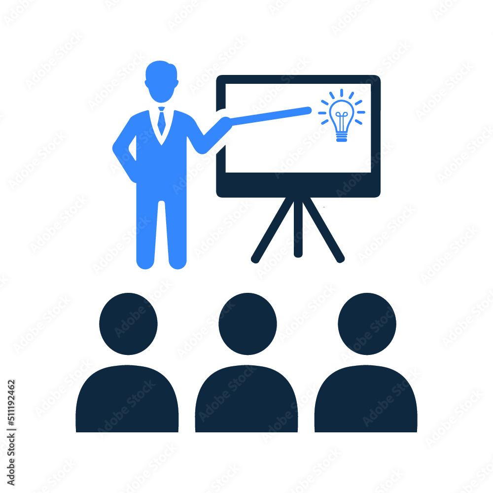 Training Icon. Business Concept. Flat Design.
Training Icon. Business Concept. Flat Design.