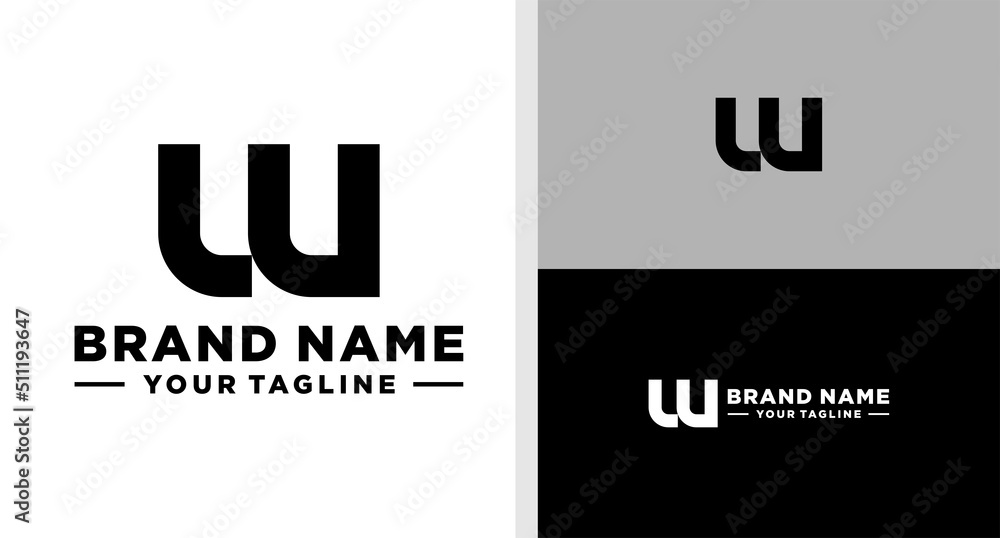 LW LOGO MONOGRAM FUTURISTIC SIMPLE EDITABLE LW LOGO MONOGRAM FUTURISTIC SIMPLE EDITABLE