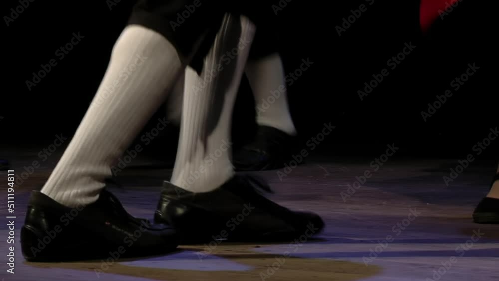 Welsh Traditional Dance, Welsh Folk Music and Dance in Trelew, Patagonia, Argentina. Low Angle View. Welsh Traditional Dance, Welsh Folk Music and Dance in Trelew, Patagonia, Argentina. Low Angle View.