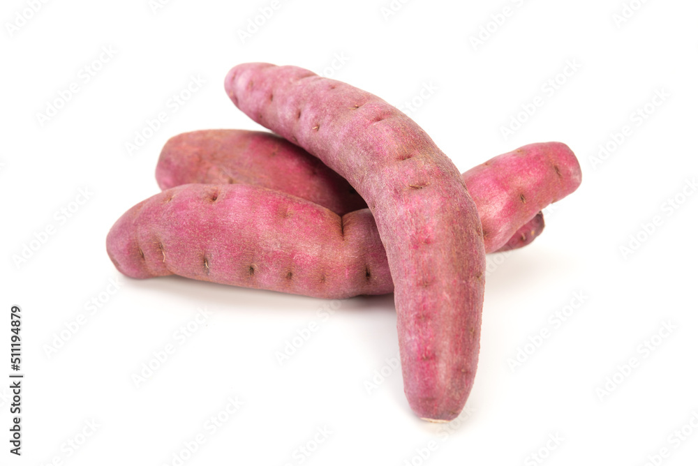 Sweet potatoe Isolated on white background. Japanese potatoe Sweet potatoe Isolated on white background. Japanese potatoe