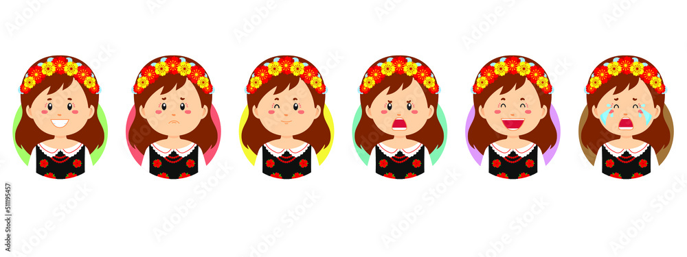 Poland Avatar with Various Expression Poland Avatar with Various Expression