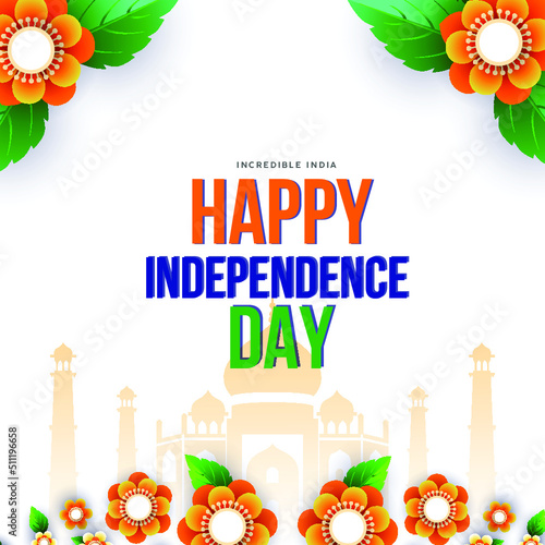 
Indian Independence Day 15 August National Poster Social Media Poster Banner Free Vector
