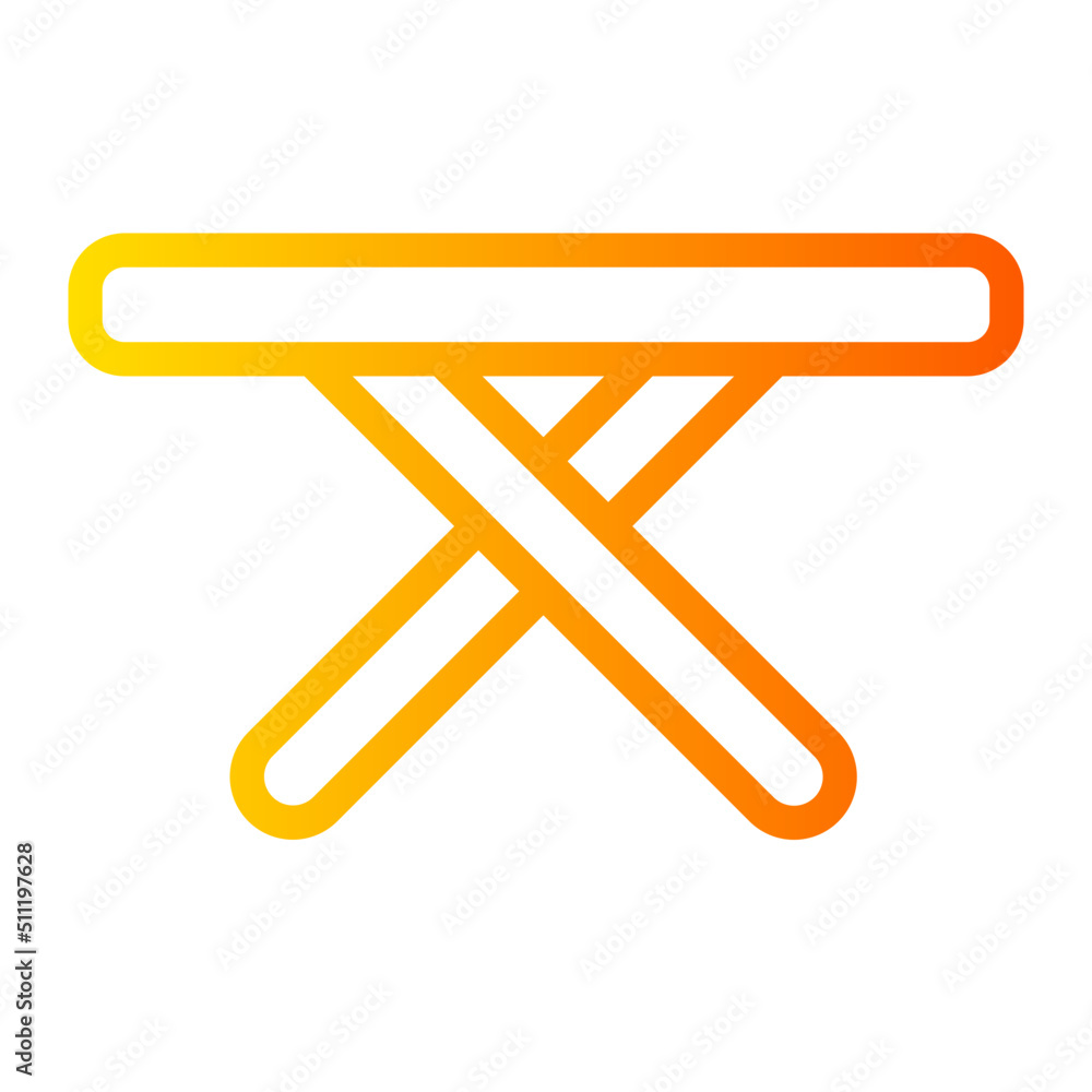 iron table gradient icon iron table gradient icon