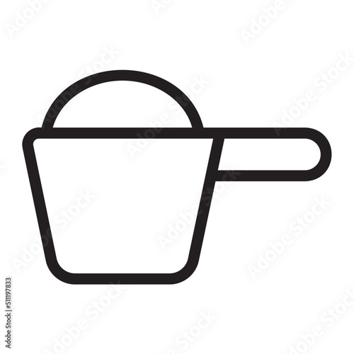 washing powder line icon