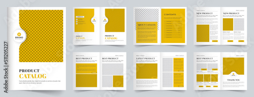 Multipurpose catalog design template, Product catalog design template or Company product catalogue design template.