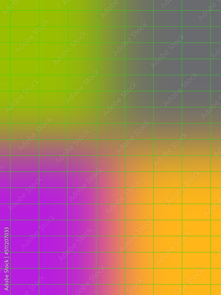 Fototapeta premium Abstract neon gradient grid background image.