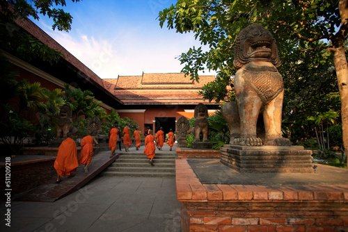 Monks in Siem Reap Cambodia