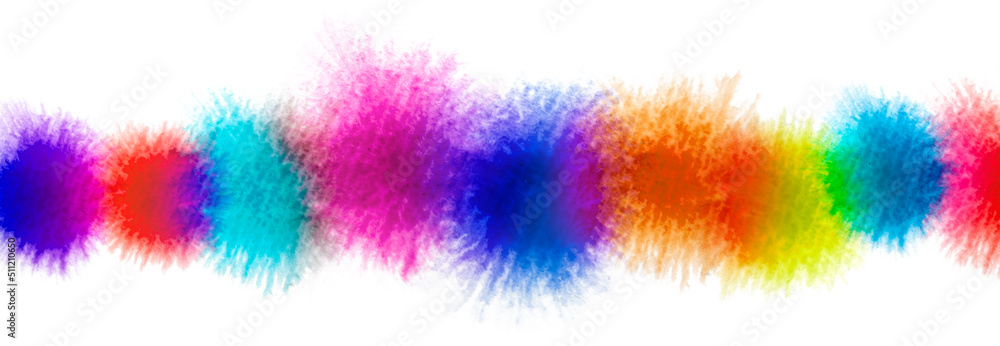 Obraz premium カラフルなインクの背景テクスチャー