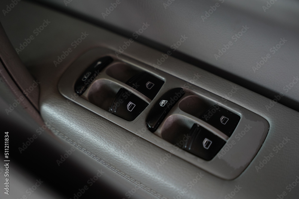 Modern car's interior design and details Modern car's interior design and details