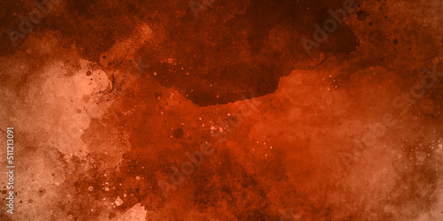 Red and yellow background and abstract background, uneven surface, coating abstract blaze fire flame texture or background. Wall grunge texture with red tones. Vintage red abstract grunge.