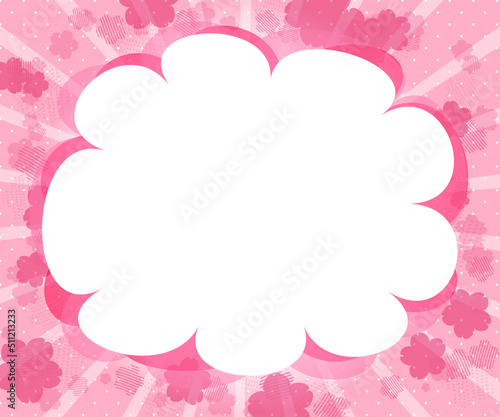 バナー 桜の背景 336×280サイズ対応