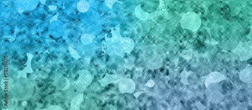 Abstract neon grunge textured circle pattern background image.