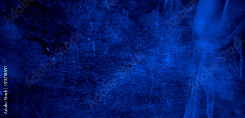 Blue cement wall for background