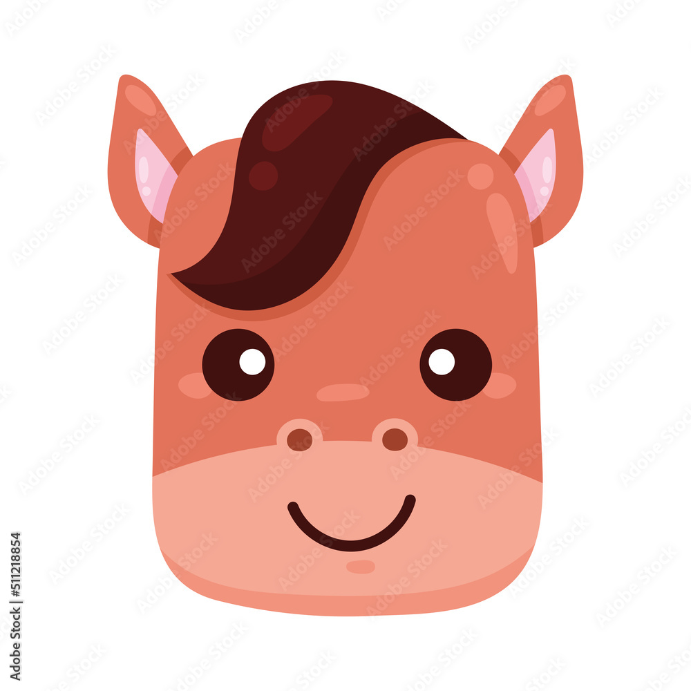 horse farm animal head horse farm animal head