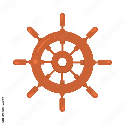 wooden rudder ship