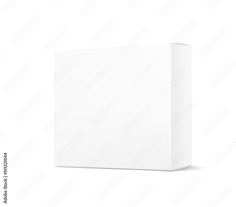 Realistic blank cardboard packaging box mockup. Vector illustration isolated on white background. Can be use for food, pharmacy, cosmetic and other. Ready for your design. EPS10. Realistic blank cardboard packaging box mockup. Vector illustration isolated on white background. Can be use for food, pharmacy, cosmetic and other. Ready for your design. EPS10.