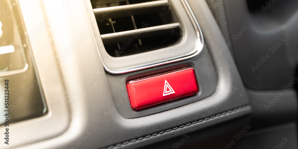 close up of car emergency button