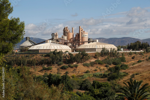 Lafarge cement company near Meknes, Morocco. 11.10.2019 photo