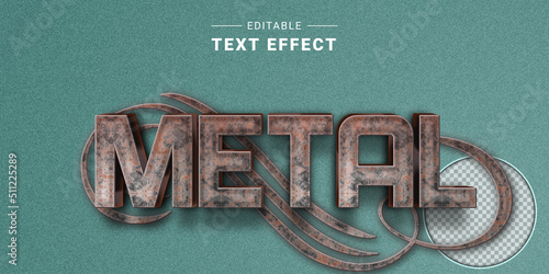 Editable Rusty Metallic Text Effects Generator. Rusty Copper. Eroded Graphic Styles