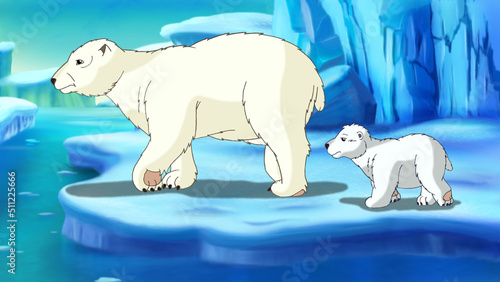 Polar Bear with taddy