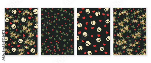 Set of four sample wallpapers