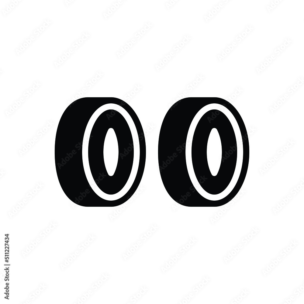 Obraz premium Black solid icon for stainless