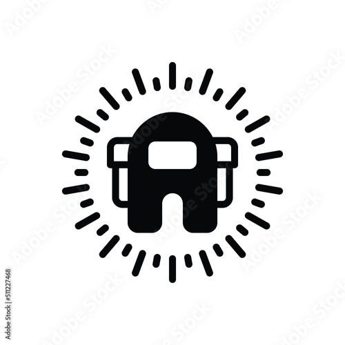 Black solid icon for among