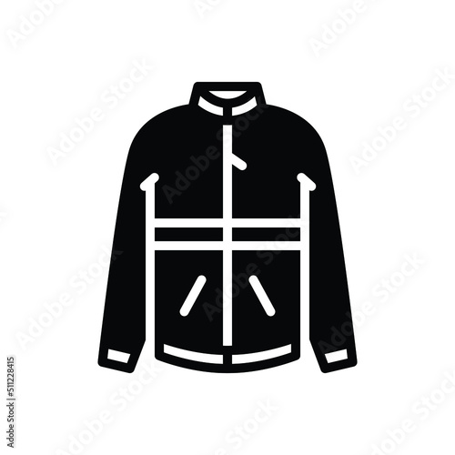 Black solid icon for fleece