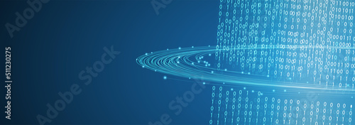 Big data network concept, internet connection, sound wave and wireless signal use business finance as abstract background image.