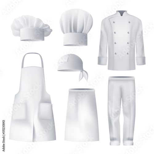 Culinary Clothing Realistic Set