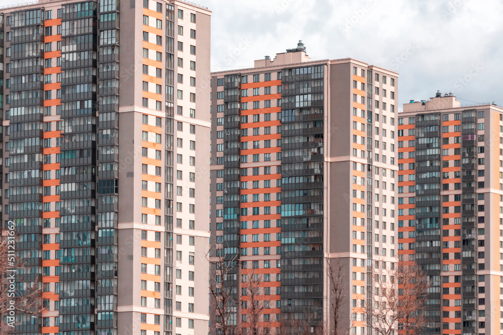 Obraz premium Residential complex of modern construction
