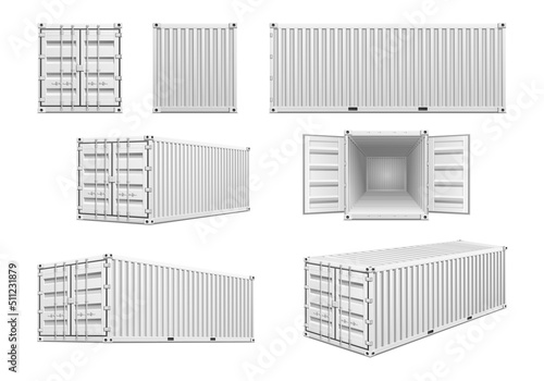 Cargo Container Realistic Set