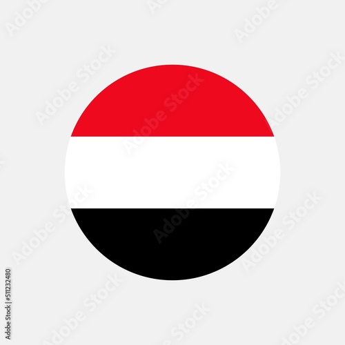Country Yemen. Yemen flag. Vector illustration.